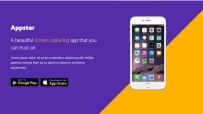 截屏APP功能展示网页模板 Bootstrap4