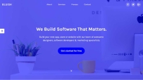 软件开发营销机构展示网页模板 Bootstrap4
